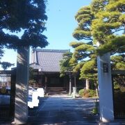 蕎麦禁制の碑のある寺院