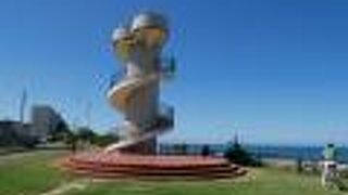 日本海を臨む展望台