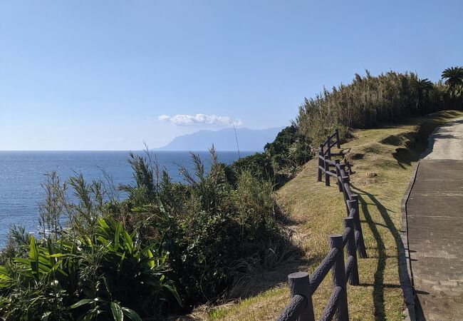 屋久島も見える