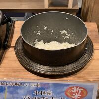 ご飯はお釜だきです