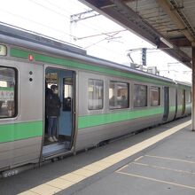 このときは千歳駅にて下車。
