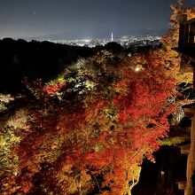 本堂からの京都の夜景