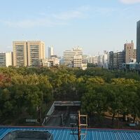 中央公園ビュー。公園の下は市営駐車場。