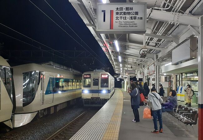 東武鉄道の桐生市の駅