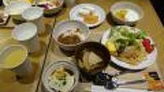 ホテルの朝食で利用