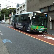 ラッピングバスも多いです