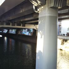 高架がある河川というのは珍しいですね