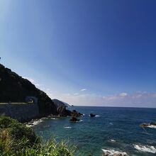 道中の海岸線