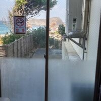 脱衣場からの立岩です