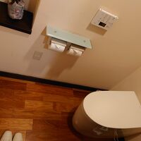 部屋トイレは暖房付ネオレストで、洗浄やふた開閉まで全自動。