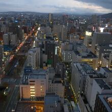 4方向の景色　南方面の夜景色