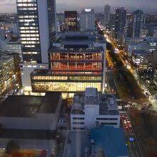 4方向の景色　北方面の夜景景色