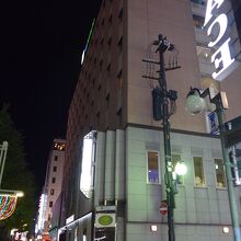 すすきので夕食をしたお店があるANAホリディイン付近の景色