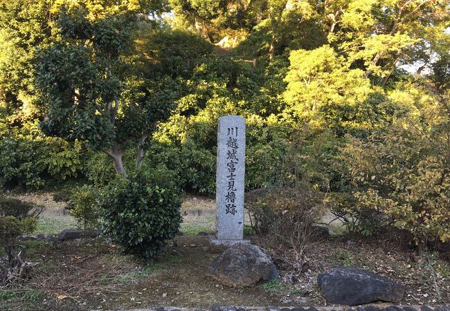 川越城本丸御殿の近く