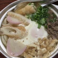 アサヒ鍋焼うどん～甘い