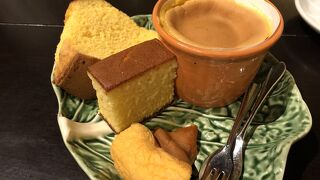 カステラの食べ比べが出来ます