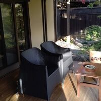 長湯ダムがみえるテラス