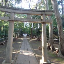 区指定有形文化財　喜多見氷川神社第二鳥居