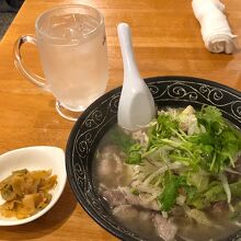 米粉麺のようなメニュー