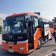 空港からJR松山駅に到着（往路）