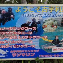 アクティビティの看板