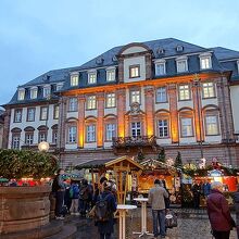 ハイデルベルク：クリスマス市のマルクト広場