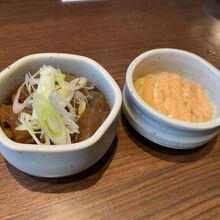 どて煮と明太チーズポテト