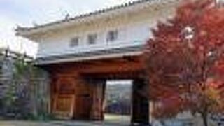 舞鶴城山手御門が復元されています。