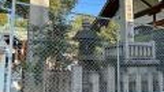 桧皮葺きの社殿はりっぱです