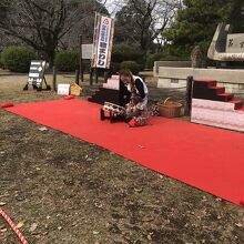 彦根城猿まわし