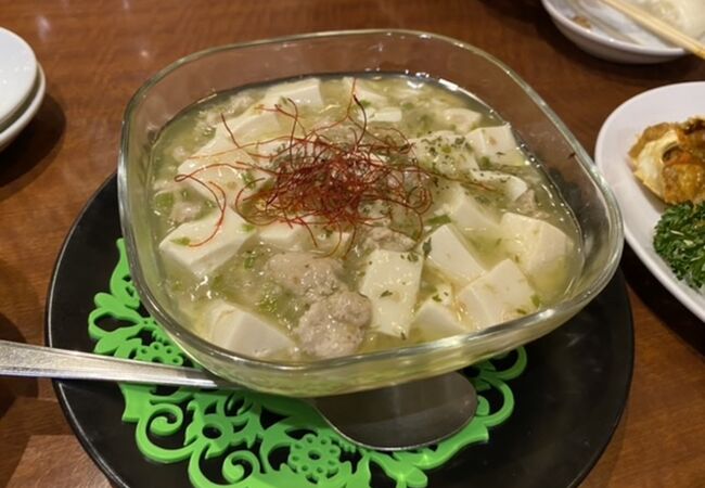 上海蟹と白麻婆豆腐を紹興酒で！