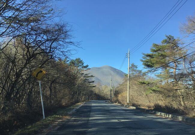 浅間山が見事。