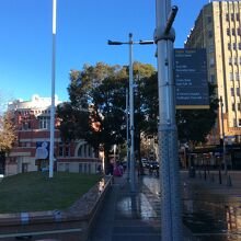 大きさはこのぐらいです。中央左の半円形のビルは・・・・