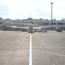 鹿児島空港に間もなく到着