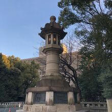 灯りがついた燈籠