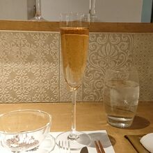 「グラス(ロゼ)」 シャンパン