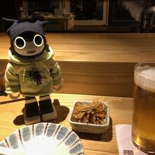 とりあえずビール。