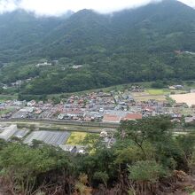 津和野城跡・三十間台から見た津和野市街です。