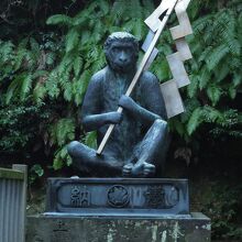 猿にまつわる像が多い