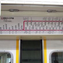 路線図は６の字型です