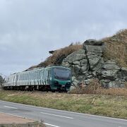 千畳敷駅から深浦駅まで乗車しました。