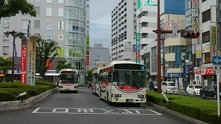 熊谷市内を走る路線バス
