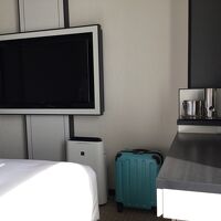 テレビは大型です。