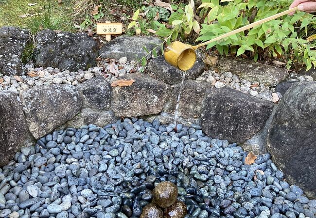 角川庭園の水琴窟