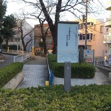 目黒通りの北側の緑道