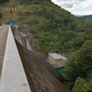 道の駅の近くのダム