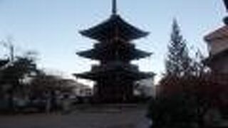 三重塔が美しい