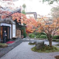 旅館の中庭です。