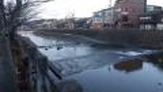 高山市街を南北に横切る川