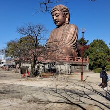 小高い丘の上にあります。